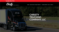 Desktop Screenshot of christytrucking.com